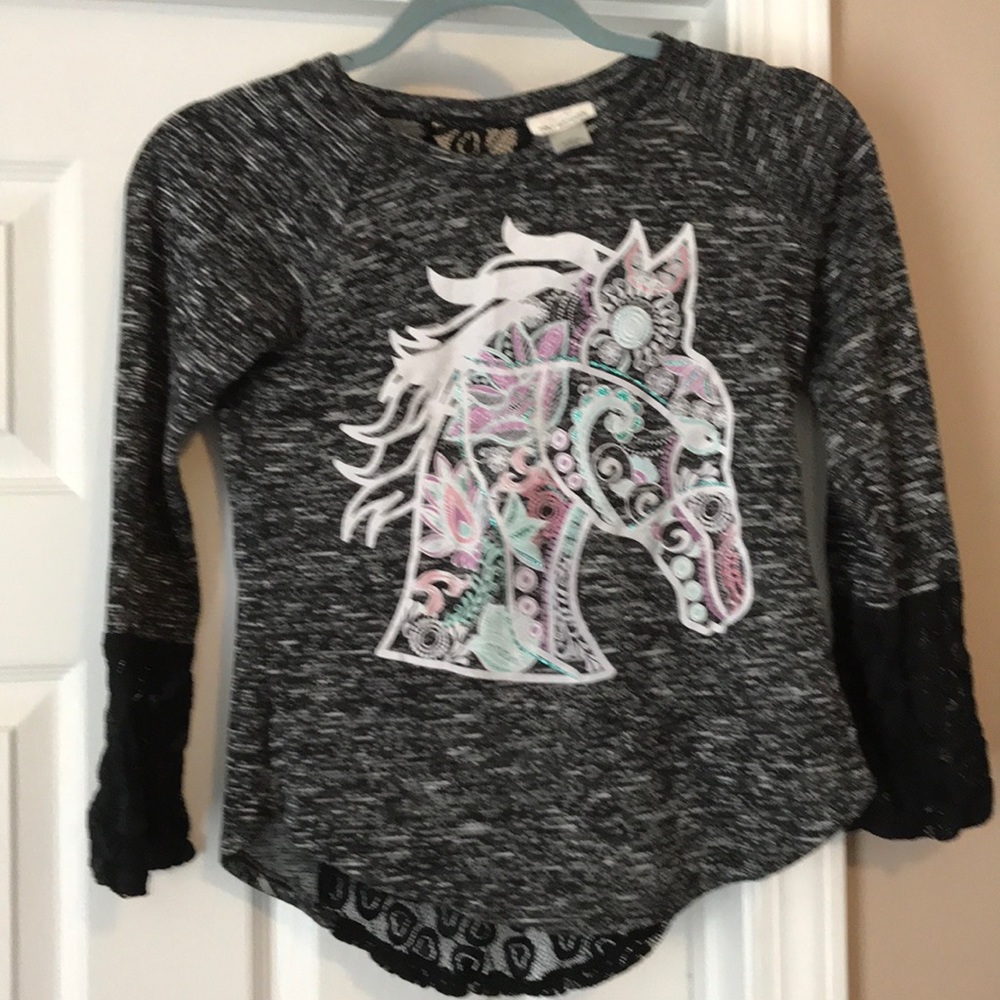 Self Esteem hi/low with lace detail top